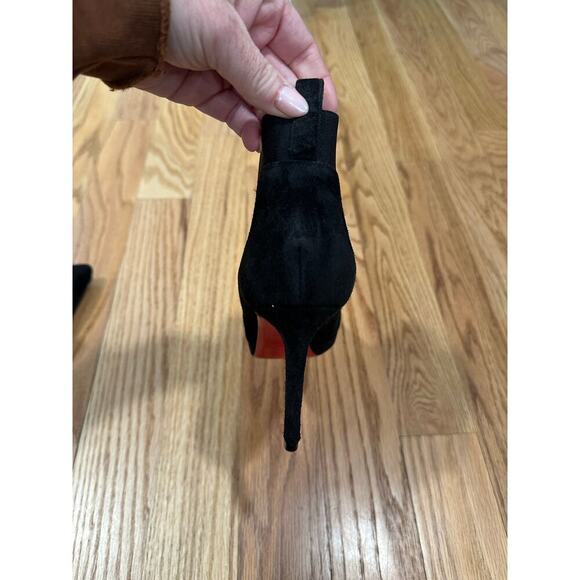 Christian Louboutin Black Suede Ankle Boots - Picture 12 of 16